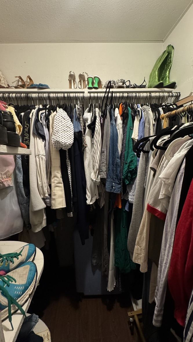 Primary closet before