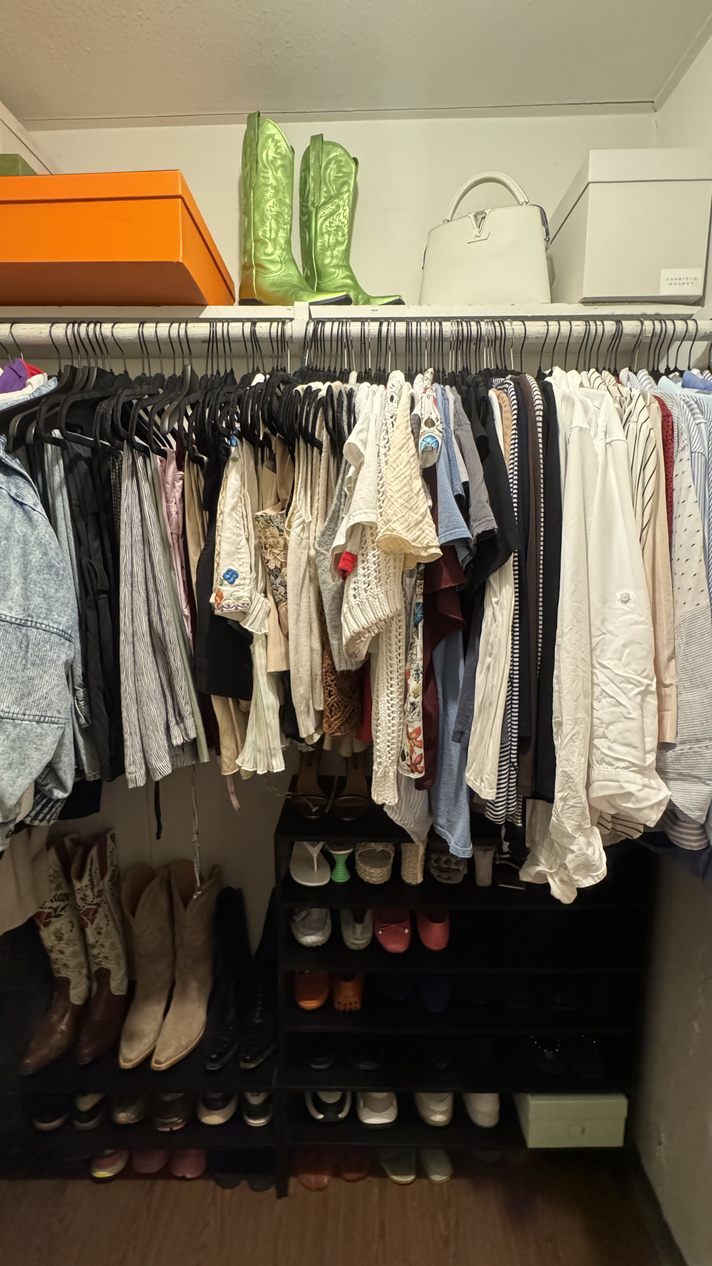 Primary closet after